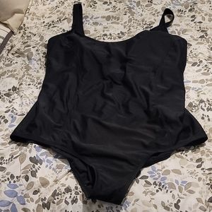 Black one piece swimsuit